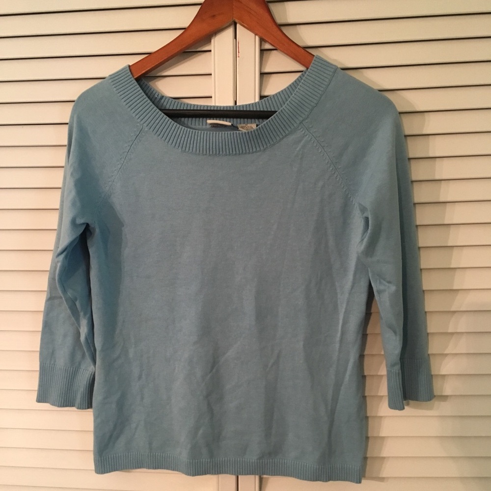3/4 sleeve lightweight sweater